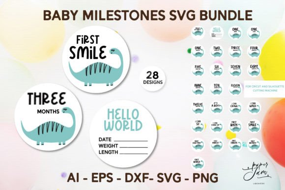 Baby Boy Milestones SVG Bundle: Graphics and Crafts Review