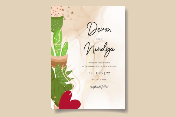 Beautiful Cute Cartoon Cactus Invitation Graphics and Print Templates Review
