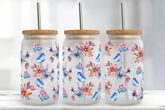 Butterfly 16 Oz Glass Can Tumbler Wrap Review