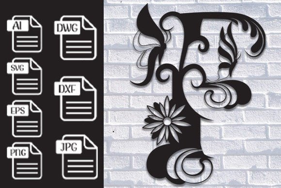 Butterfly Floral Alphabet Laser Cut F: Wall Decor & Laser Cutting Review