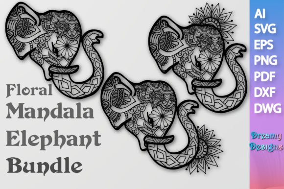 Floral Mandala Elephant Bundle SVG Graphics and Crafts Review
