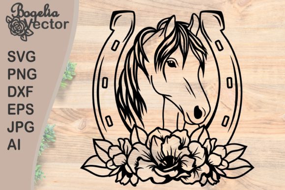 Horseshoe with Flowers and Horse Head Review