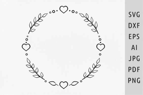 Laurel Wreath Flourish Border Svg Graphics for Crafts