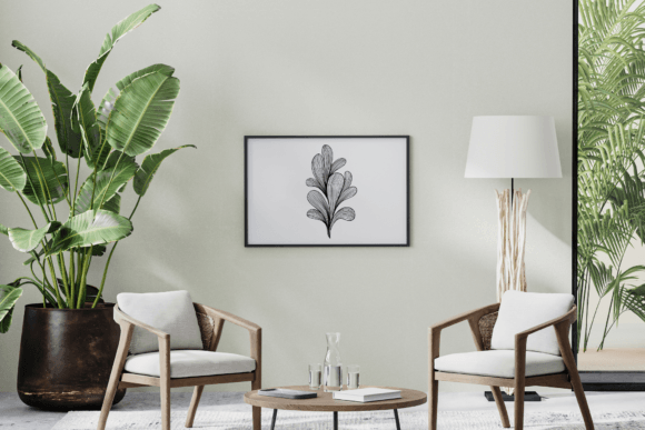 Minimal Line Botanical Print, Art Decor for Graphics and Crafts