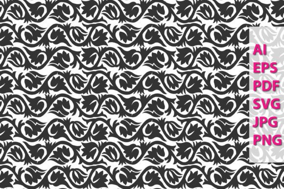 Ornamental Pattern Background Graphics for Editorial Publishing