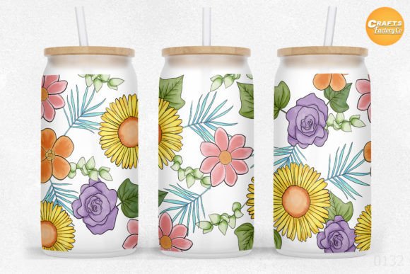Review: 16 Oz Libbey Glass Can Flower Embroidery Design