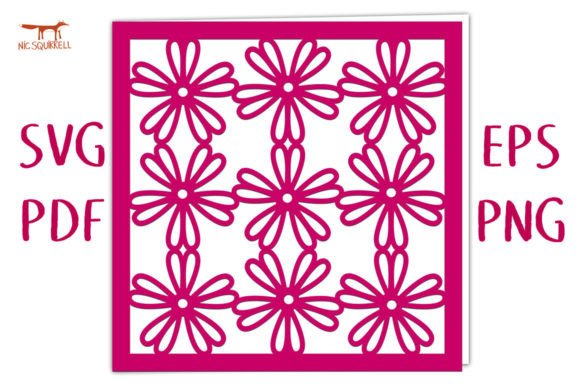 Stellaria Flower Geometric Card SVG: Laser Cutting and Cards Design Review