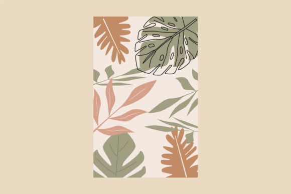 Tropical Leaves Background Poster Vector Graphics and Graphic Templates