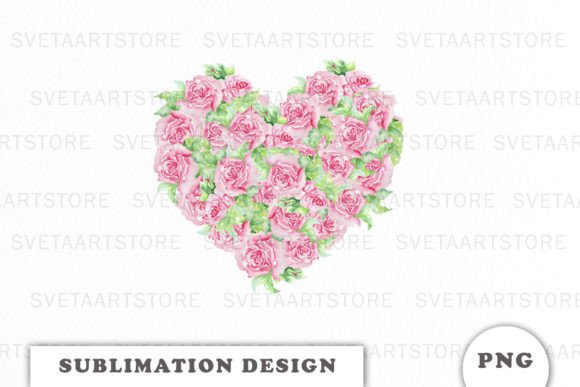 Watercolor Flower Heart Valentine s Day Graphics and Crafts Review